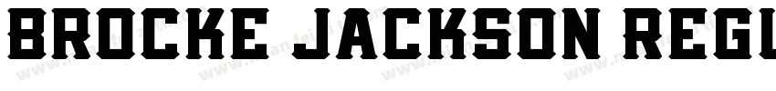 Brocke Jackson Regul字体转换